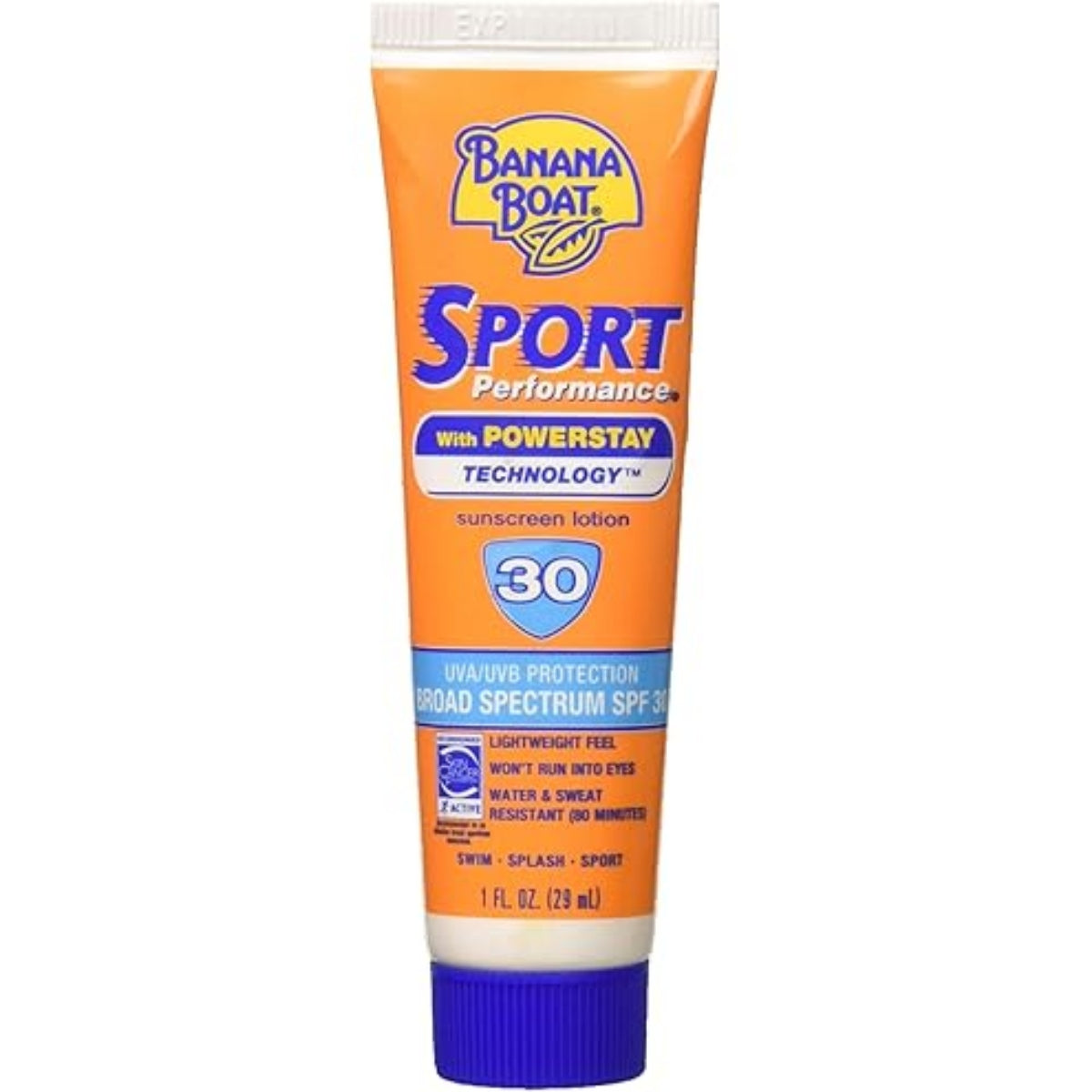 Lotiune Protectie Solara, Banana Boat, Sport Performance, SPF 30, Rezistenta la Apa, 29 ml