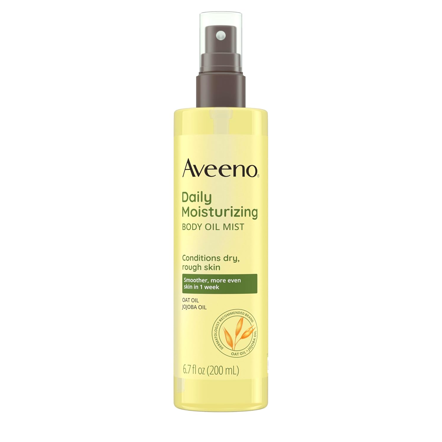 Ulei hidratant corp, Aveeno, Daily Moisturizing, Ovăz + ulei de jojoba, Piele uscată & sensibilă, 200 ml