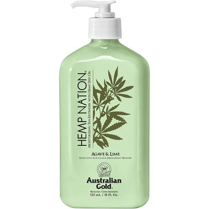 Loțiune de Corp, Hemp Nation, Agave & Lime, Hidratare Intensivă, Prelungire Bronz, Catifelare, 535 ml