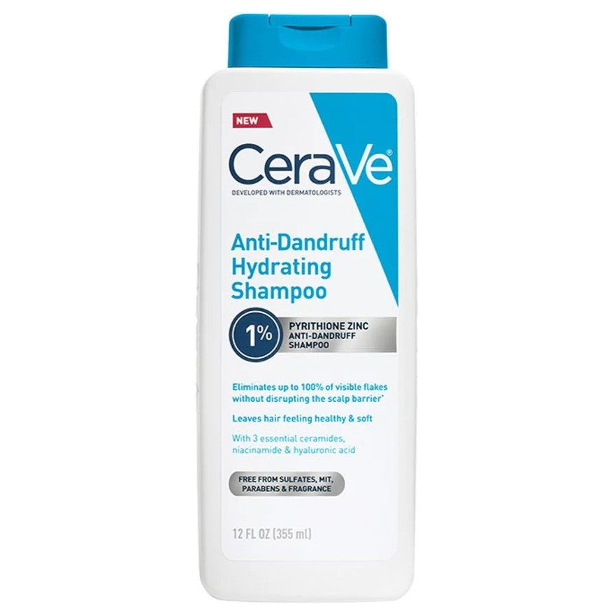 Sampon Dermatologic, CeraVe, Anti-Dandruff Hydrating Shampoo, Anti-Matreata, cu Pirition Zinc 1%, 355ml