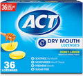 Pastile, ACT, Dry Mouth Lozenges, Hidratant, Cu xilitol, Fără zahăr, Confort, 36 buc