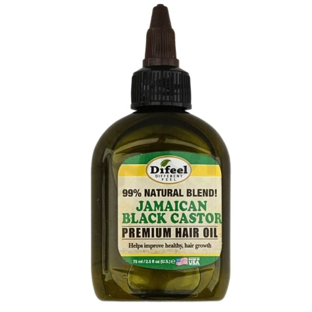 Ulei de păr, Difeel, Jamaican Black Castor Premium Natural, Hrănire, Fortifiere, Strălucire, 75 ml