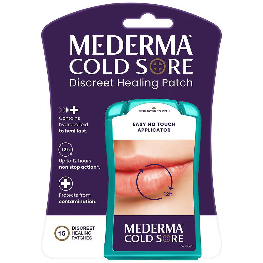 Set Plasturi, Mederma, Cold Sore, Anti-Herpetici, Reduc Disconfortul si Grabesc Vindecarea, Ultra-Subtiri, 15 buc