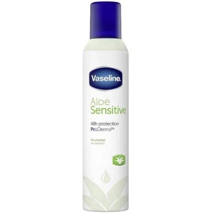 Deodorant Spray, Vaseline, Pro Derma Aloe Sensitive, Delicat cu pielea sensibilă, Prospețime 48h, 250 ml
