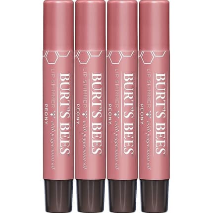 Lip shimmer, Burt's Bees, Peony, Hidratare Intensă, Culoare Subtilă, Strălucire, 2.6 g