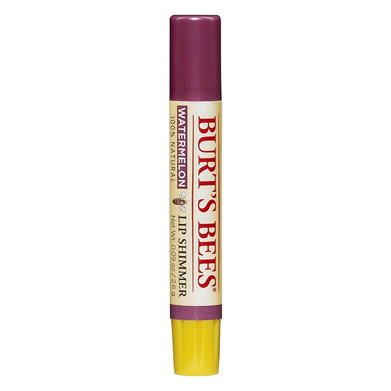 Balsam buze, Burt's Bees, Lip Shimmer Watermelon, Hidratare naturală, Catifelează buzele, 2.55 g