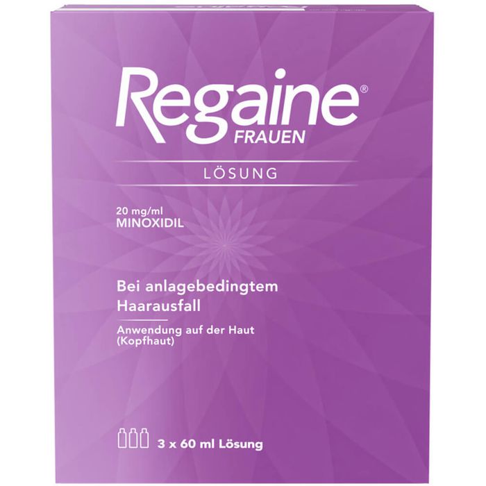 Solutie Cresterea Parului pentru Femei, Johnson & Johnson, Regaine, Minoxidil 2%, Pulverizator Inclus, 3x 60ml