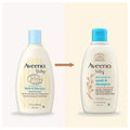 Gel de curățare & șampon, Aveeno Baby, Daily Moisture, Curățare gentilă, Nutriție păr & piele, 354 ml