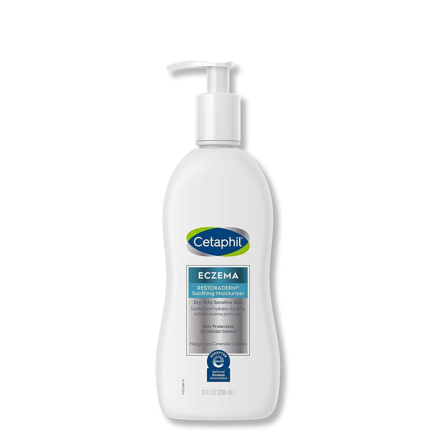 Lotiune de Corp, Cetaphil, Eczema, Restoraderm, Restabileste Bariera Naturala a Pielii impotriva Eczemelor si Iritatiilor, fara Parfum si Parabeni, 296ml