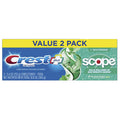 Set 2x Paste de Dinti, Crest, Complete Plus, Scope Outlast Whitening, pentru o Respiratie Proaspata si Albirea Dintilor, 2x 153gr