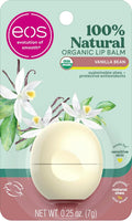 Balsam de buze, Eos, Sphere Vanilla Bean, 100% Natural & Organic, Hidratare îndelungată, 7 g