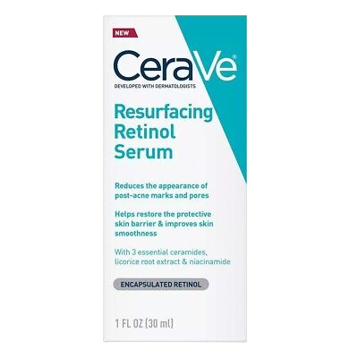 Ser de Fata, CeraVe, Resurfacing Retinol Serum, Contribuie la Repararea Barierei de Protectie a Pielii, Anti-Rid, cu Retinol Incapsulat si Niacinamide, fara Parfum, 30ml