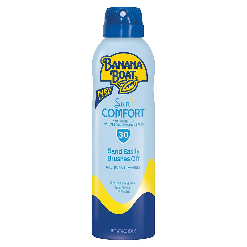 Spray protecție solară ultra-fin, Banana Boat SunComfort, Ultra Mist SPF 30, Hidratează și reduce senzația de uscăciune, 170 g
