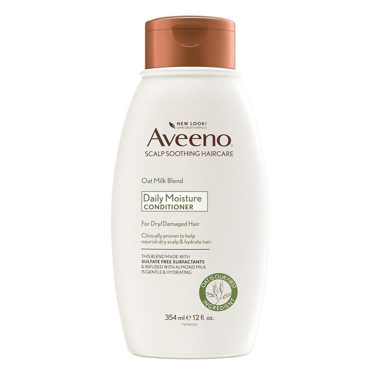 Balsam păr, Aveeno, Oat Milk Blend, Scalp calmat, Păr uscat & deteriorat, 354 ml