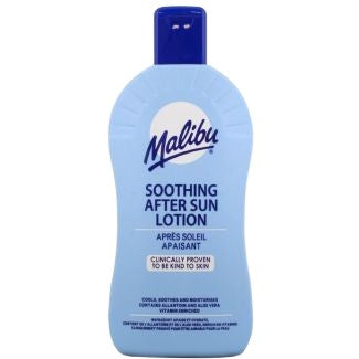 Loțiune after sun, Malibu, Calmantă, Hidratare, Catifelare, Confort după soare, 400 ml