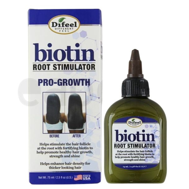 Stimulent creștere păr, Difeel, Biotin Pro-Growth, Creștere, Fortifiere, Îngrijire Rădăcini, 75 ml