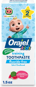 Pastă de dinți antrenament copii, Orajel Kids CoComelon, Fără fluor, Aromă fructată, 42.5 g