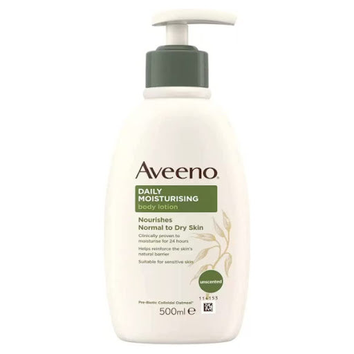 Crema de Corp, Aveeno, Daily Moisturizing, Hidratare Intensa, pentru Pielea Uscata, cu Extract din Ovaz, fara Parfum, 500ml
