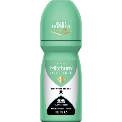 Antiperspirant Roll-On, Mitchum Women, Invisible, Protecție 48h, Fără urme, 100 g