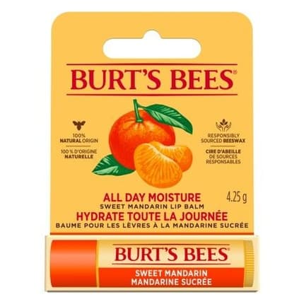 Balsam de buze, Burt's Bees, Sweet Mandarin, Hidratare, Revigorare, Aromă Citrice, 4.25 g