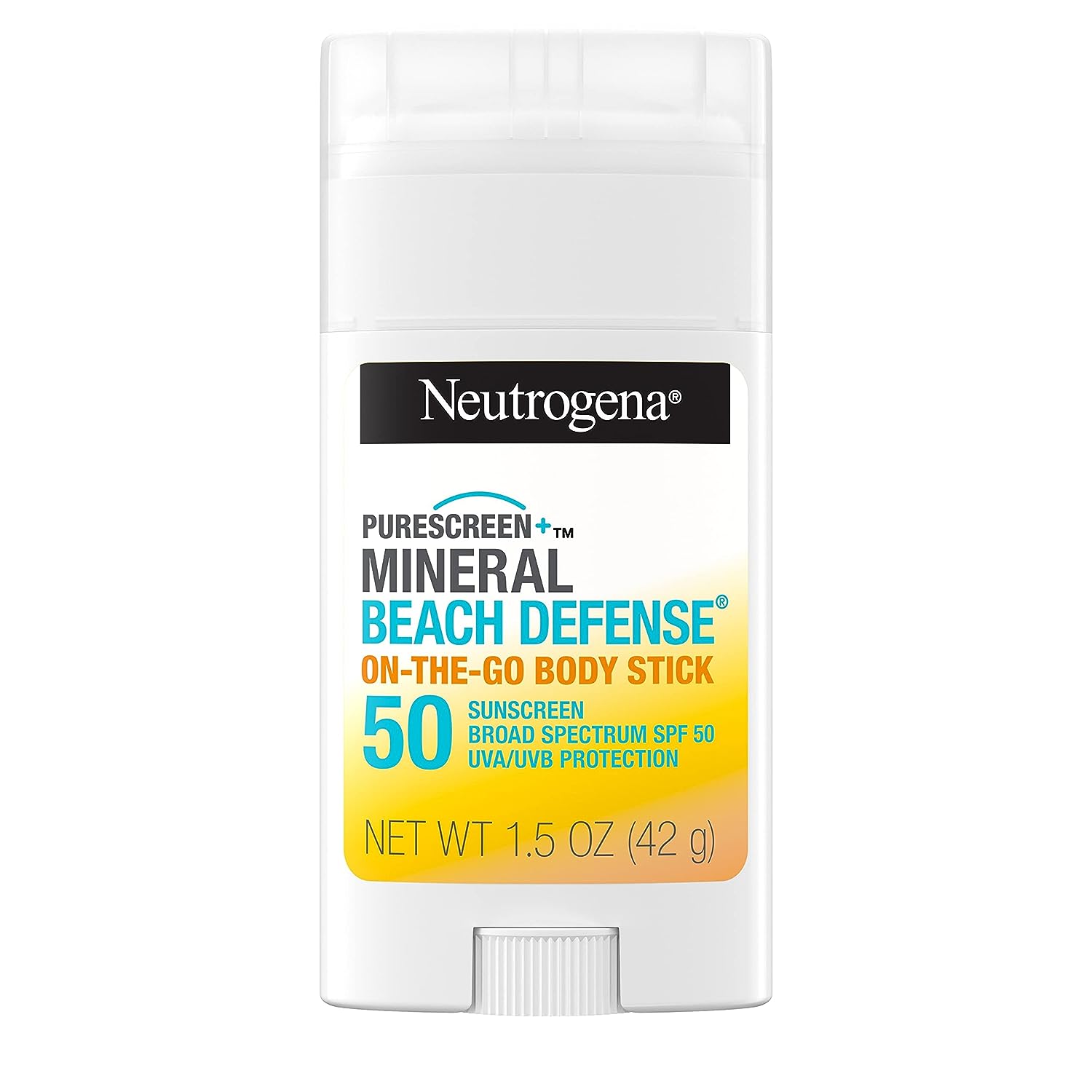 Stick Protectie Solara, Neutrogena, Purescreen Mineral, impotriva UVA si UVB, Rezistent la Apa, SPF 50, 42gr