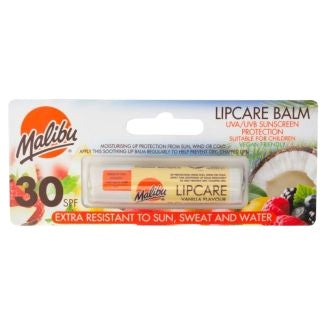 Balsam de buze, Malibu, SPF 30 Vanilla, Protecție UV, Hidratare, Aromă Vanilie, 5 g