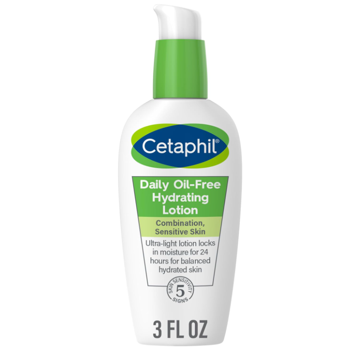 Lotiune de Fata, Cetaphil, Daily Hydrating Lotion, Confera Tenului o Hidratare Intensa, 24h, pentru Ten Predispus la Acnee, cu Acid Hialuronic, fara Parfum, 88gr