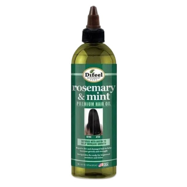 Ulei de Păr, Difeel, Premium Rosemary & Mint, Revigorare, Hrănire, Strălucire, 237 ml
