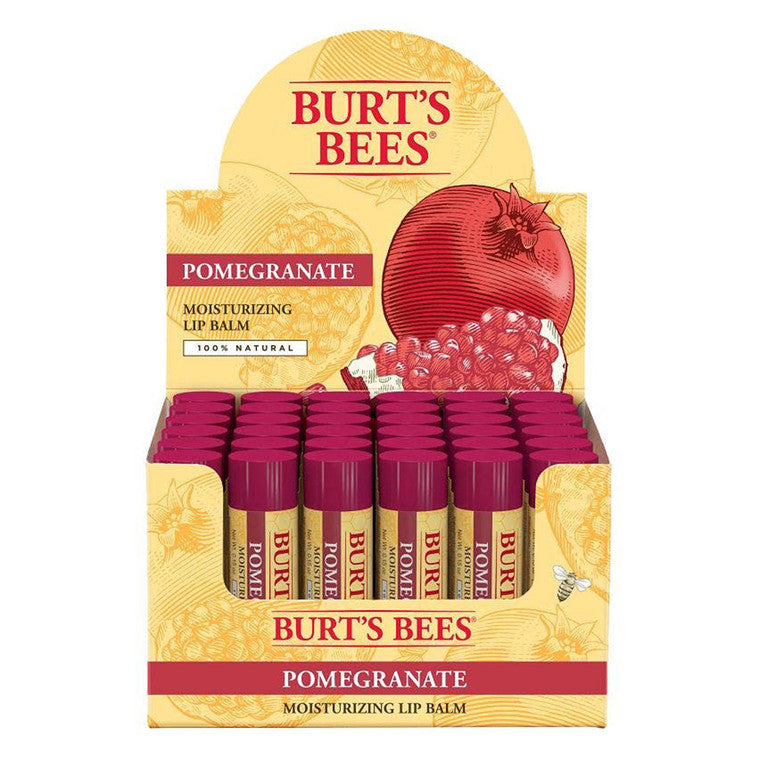 Balsam buze, Burt's Bees, Natural Origin Pomegranate, Hidratant, Fără parabeni, 4.25 g, 36 bucăți