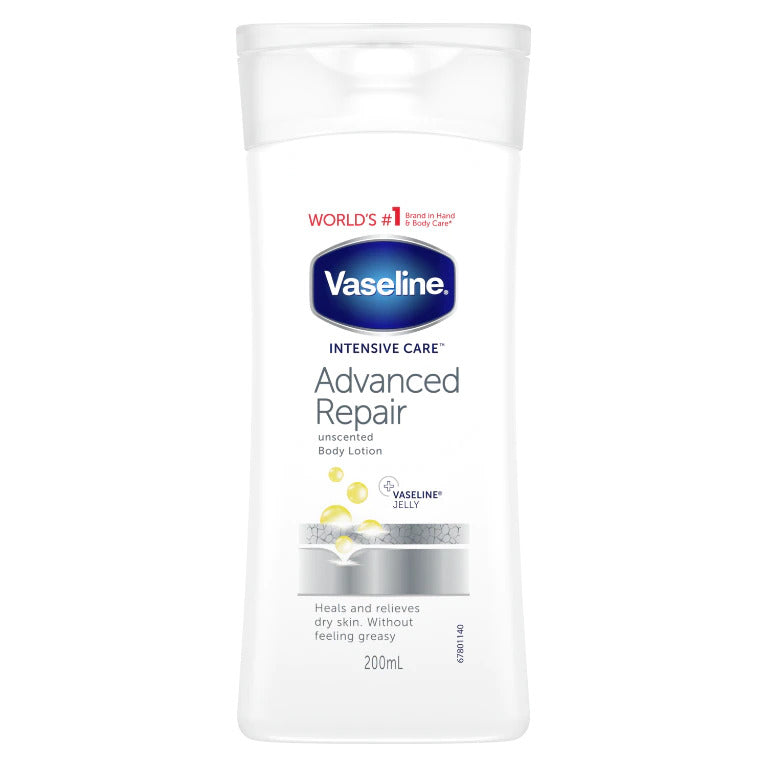 Lotiune de Corp, Vaseline, Advanced Repair, pentru Ingrijire Intensa si Hidratare Puternica, fara Parfum, 200ml
