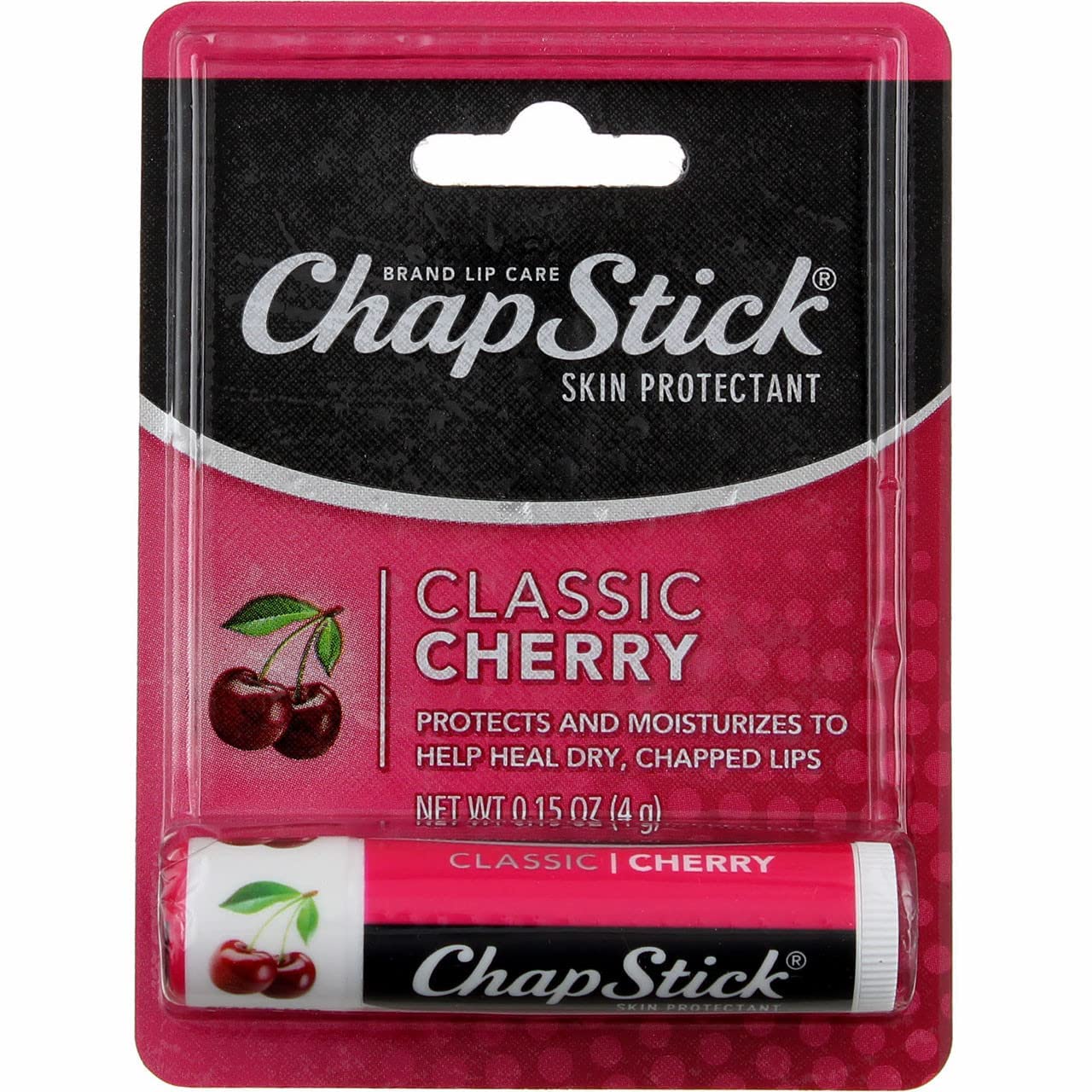 Balsam de buze, ChapStick, Clasic, Aromă cireșe, Hidratare zilnică, Protecție împotriva uscării, 4.25 g