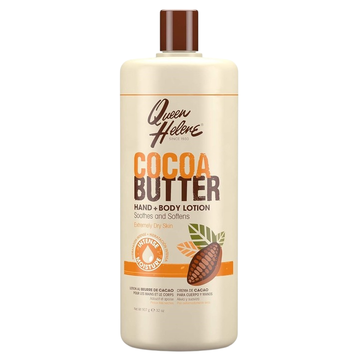 Lotiune de Corp, Hain Celestial, Qeueen Helene, Cocoa Butter, Calmeaza si Hidrateaza Pielea Uscata, 907gr