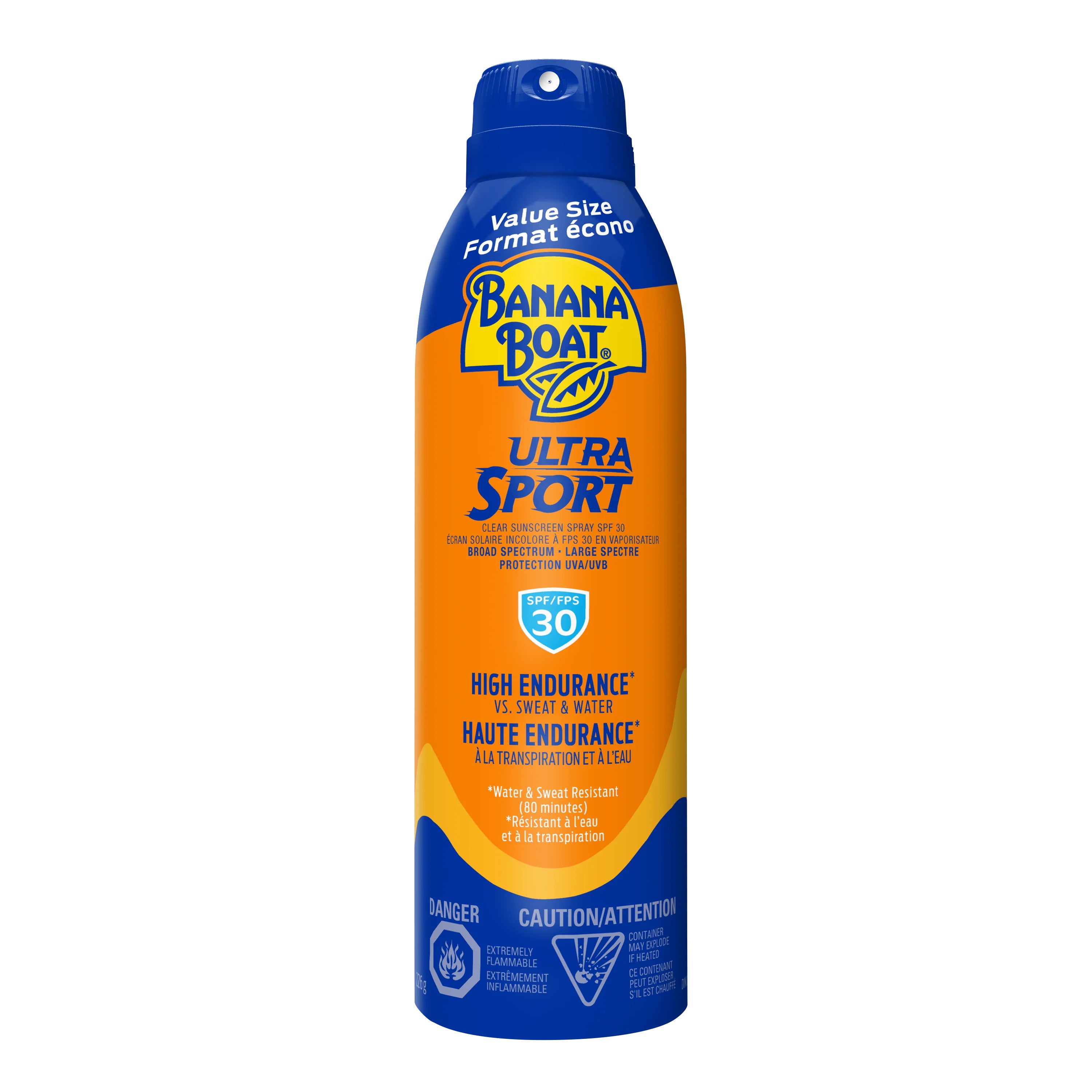 Spray protecție solară, Banana Boat, Sport Ultra, SPF 30, Absorbție rapidă, non-gras, 170 g