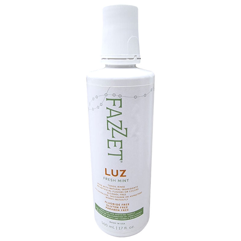 Apa de Gura, Fazzet, Luz, Impotriva Inflamatiei Amigdalelor, fara Gluten, Lasa Respiratia Proaspata, fara Fluor, 500ml