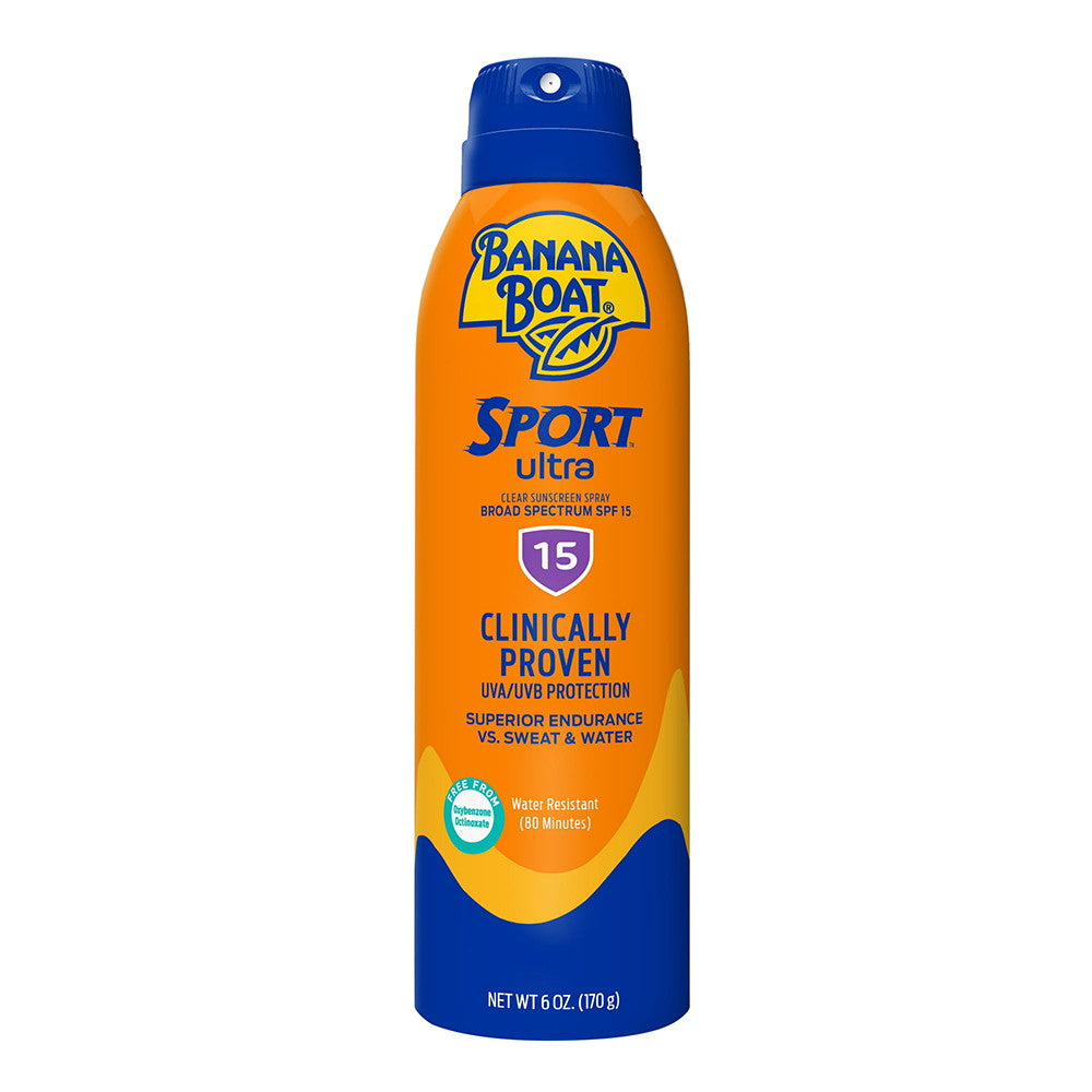 Spray protecție solară sport, Banana Boat Sport Ultra, SPF 15, Absorbție rapidă și finisaj non-gras, 170 g