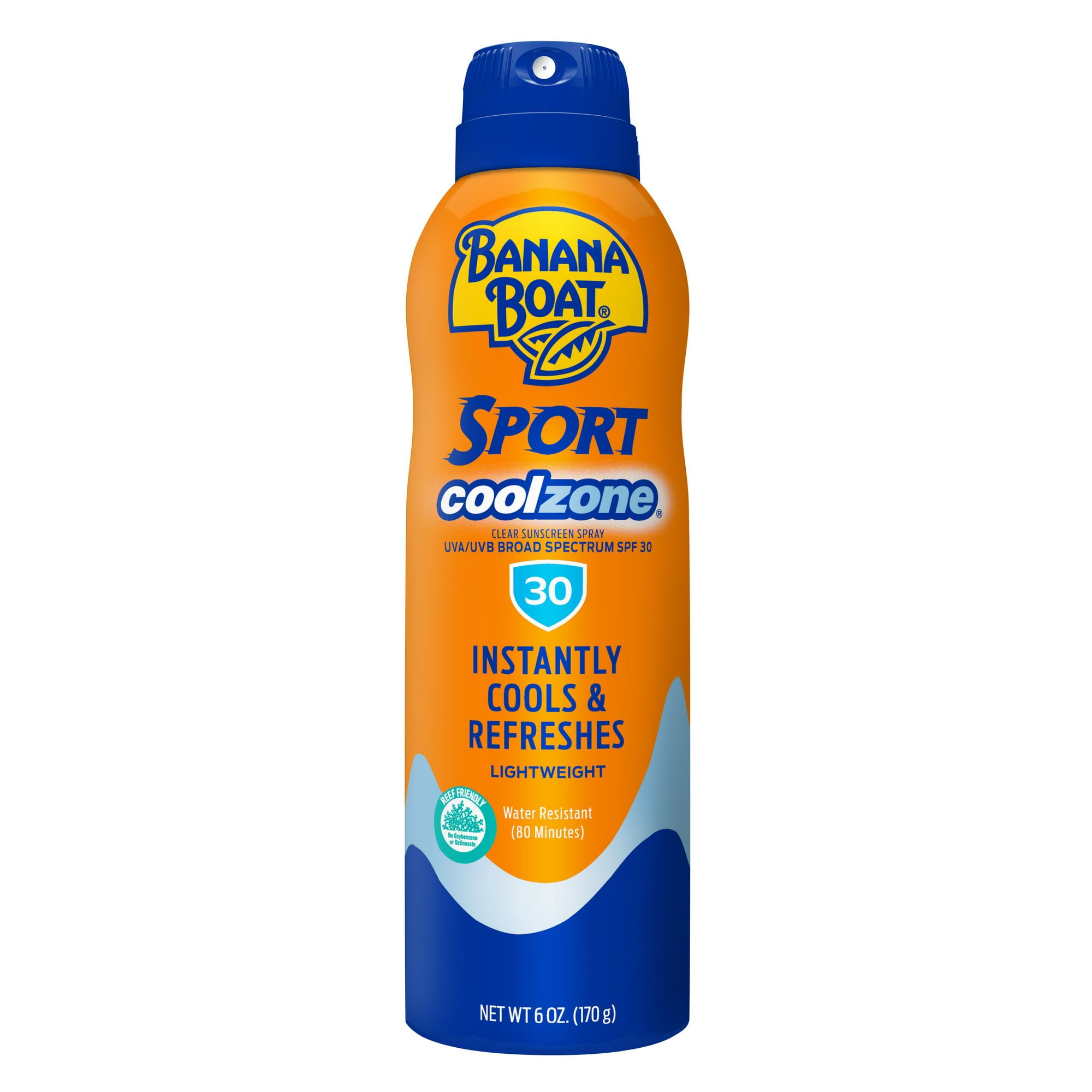 Spray, Banana Boat, Sport Performance, Cool Zone, Continuous Spray, SPF 30, 170ml