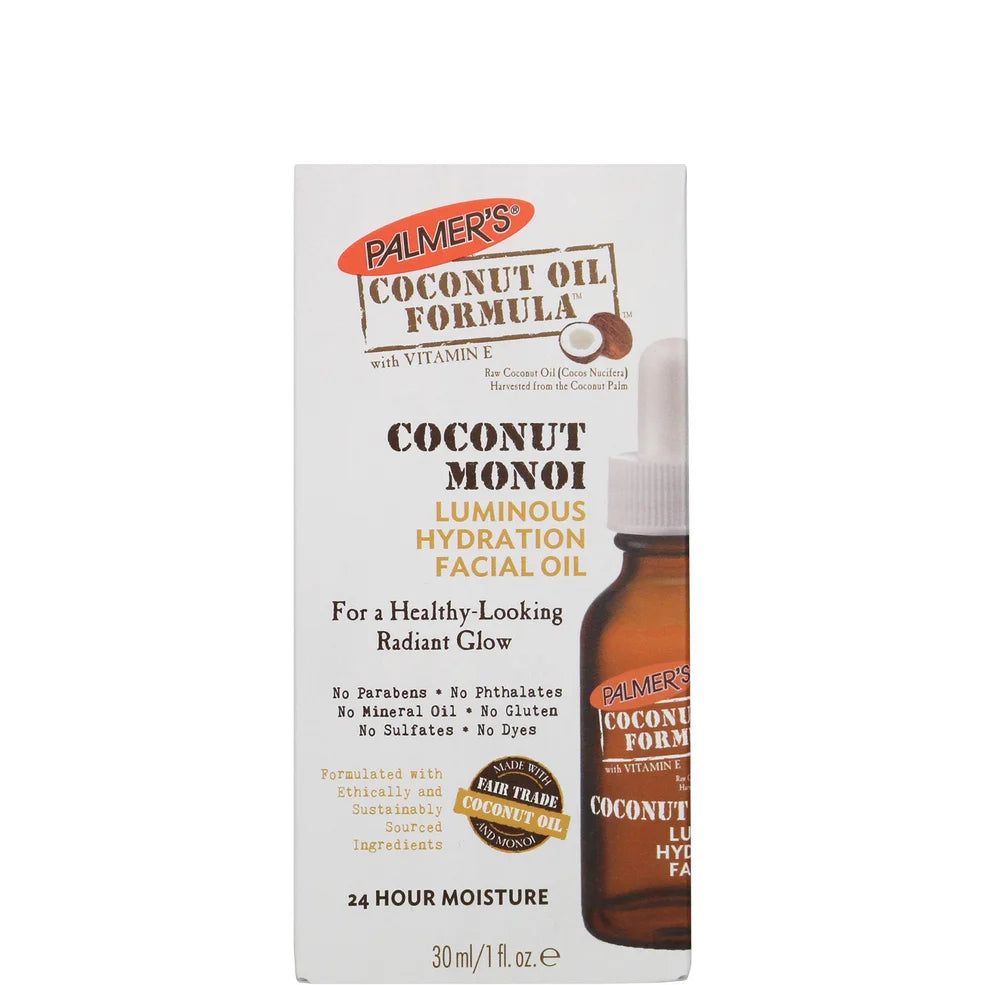 Ulei Facial Iluminator, Palmer's, Coconut Monoi Facial Oil, Hidrateaza Tenul, Ofera Luminozitate, 30 ml