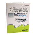 Supliment Sanatate Sexuala, Ajanta, Kamagra Oral Jelly, Erectii Puternice si de Durata, Aroma Menta, 7 plicuri x 5gr