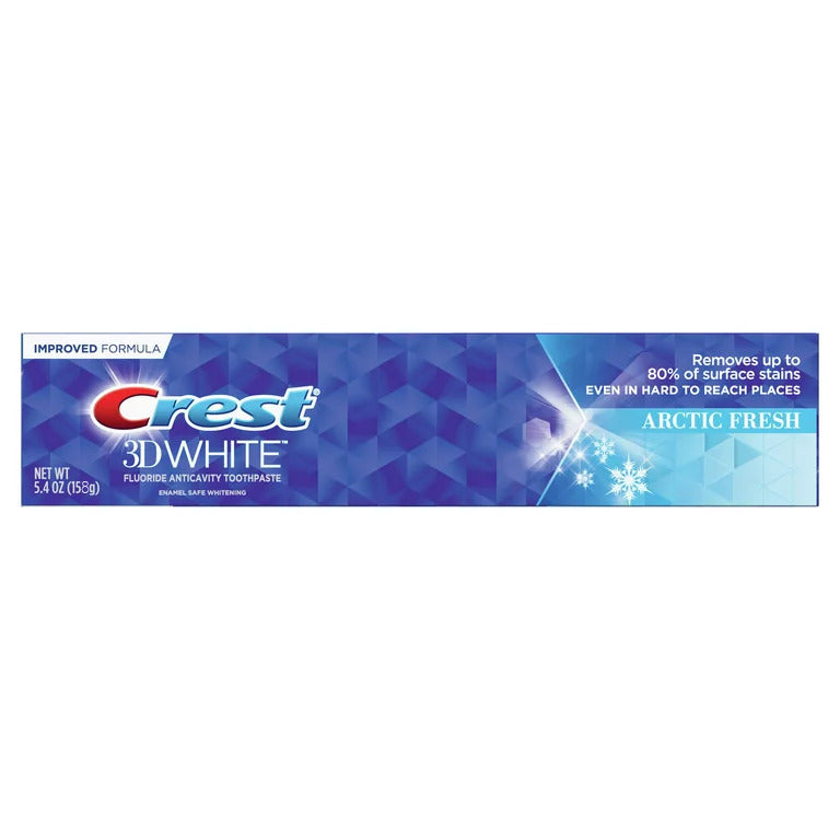 Pasta de Dinti, Crest 3D White, Arctic Fresh, Efect Albirea Dintilor si Respiratie Proaspata, 158gr