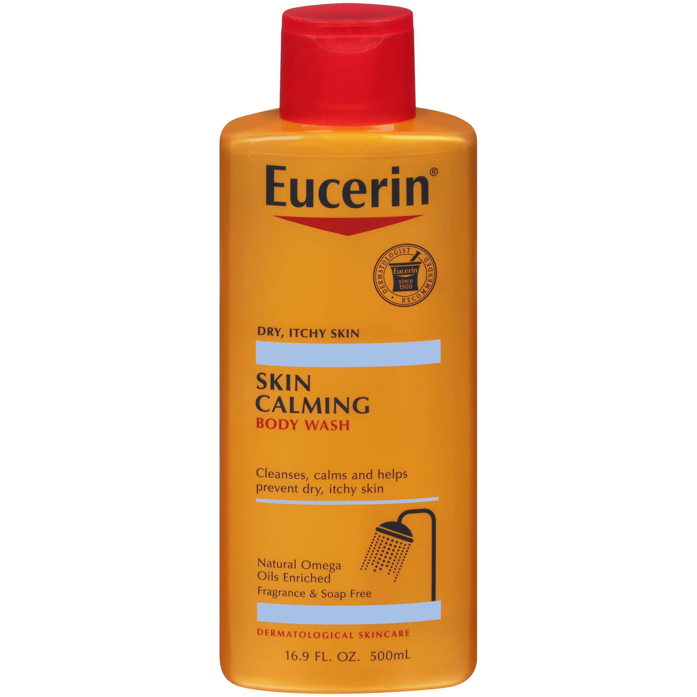 Gel de Spalat, Eucerin, Skin Calming, impotriva Mancarimii si Iritatiei PIelii, Calmeaza si Hidrateaza, fara Parfum, 500ml