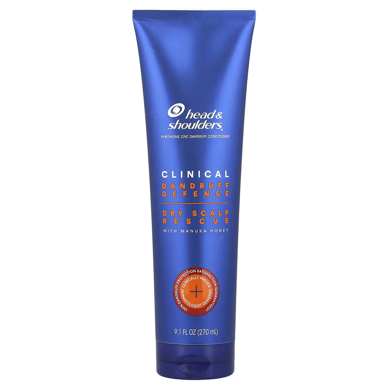 Balsam de Par, Head & Shoulders, Clinical Strength, Dry Scalp Rescue, cu Pirition Zinc 0.75% si Miere de Manuka, impotriva Matretii Severe si Dermatitei Seboreice, 270ml