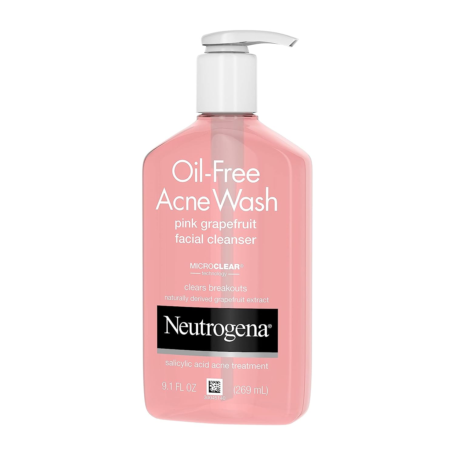 Gel de Curatare, Neutrogena, pentru Desfundarea Porilor, Anti-Acnee, Demachiere Profunda, cu Vitamina C si Acid Salicilic, fara Ulei, 269ml