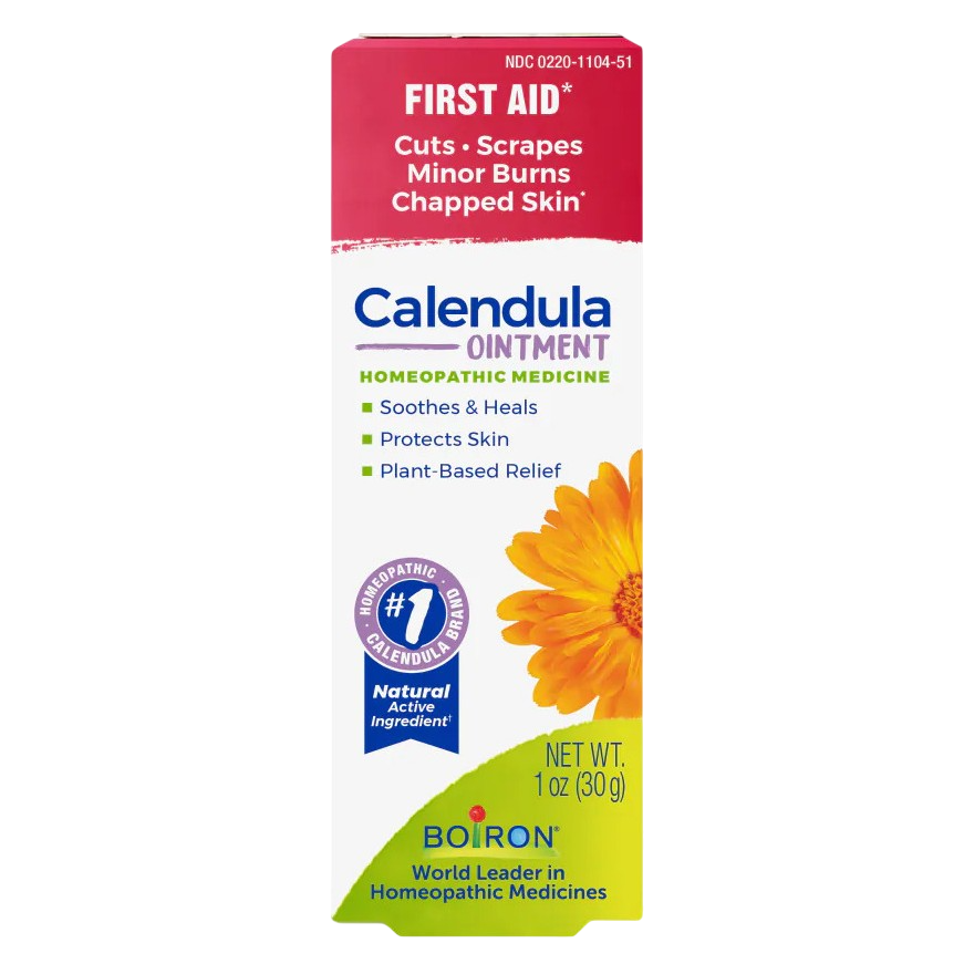 Unguent Homeopat, Boiron, Calendula Burn Ointment, cu Extract de Galbenele, Calmeaza si Sprijina Vindecarea Arsurilor Minore, 30gr