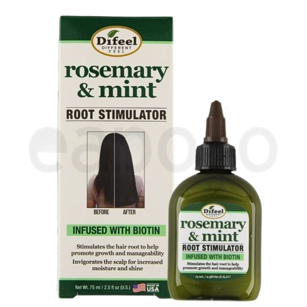 Tratament rădăcină păr, Difeel, Rosemary & Mint, Stimulator, Revigorare, Îngrijire, 75 ml