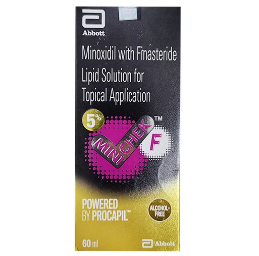 Solutie, Abbott, Minicheck, impotriva Caderii Parului, Minoxidil 5% si Finasteride 0.1%, fara Alcool, Tratament 1 Luna, 60ml