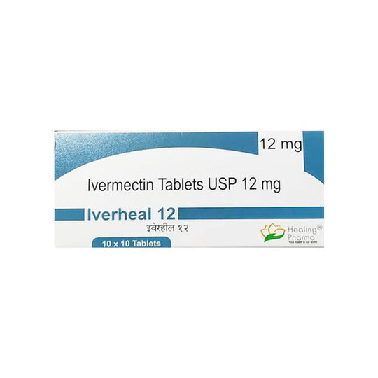 Supliment, Healing Pharma, Iverheal, cu Ivermectina 12 mg, Utilizat in Tratamentul Infectiilor Parazitare, 10x10 tablete