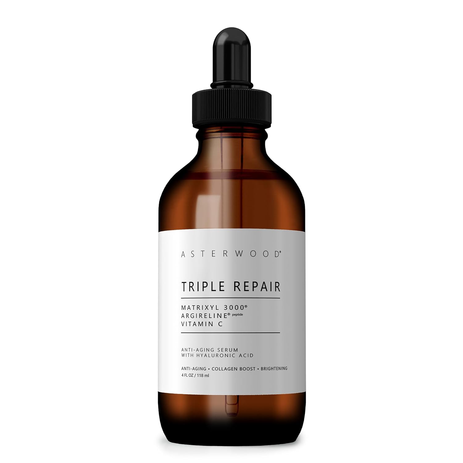 Ser de Fata, Asterwood, Triple Repair, Matrixyl 3000 + Argireline, cu Acid Hialuronic si Vitamina C, cu Efect Antirid, fara Parfum, 118ml