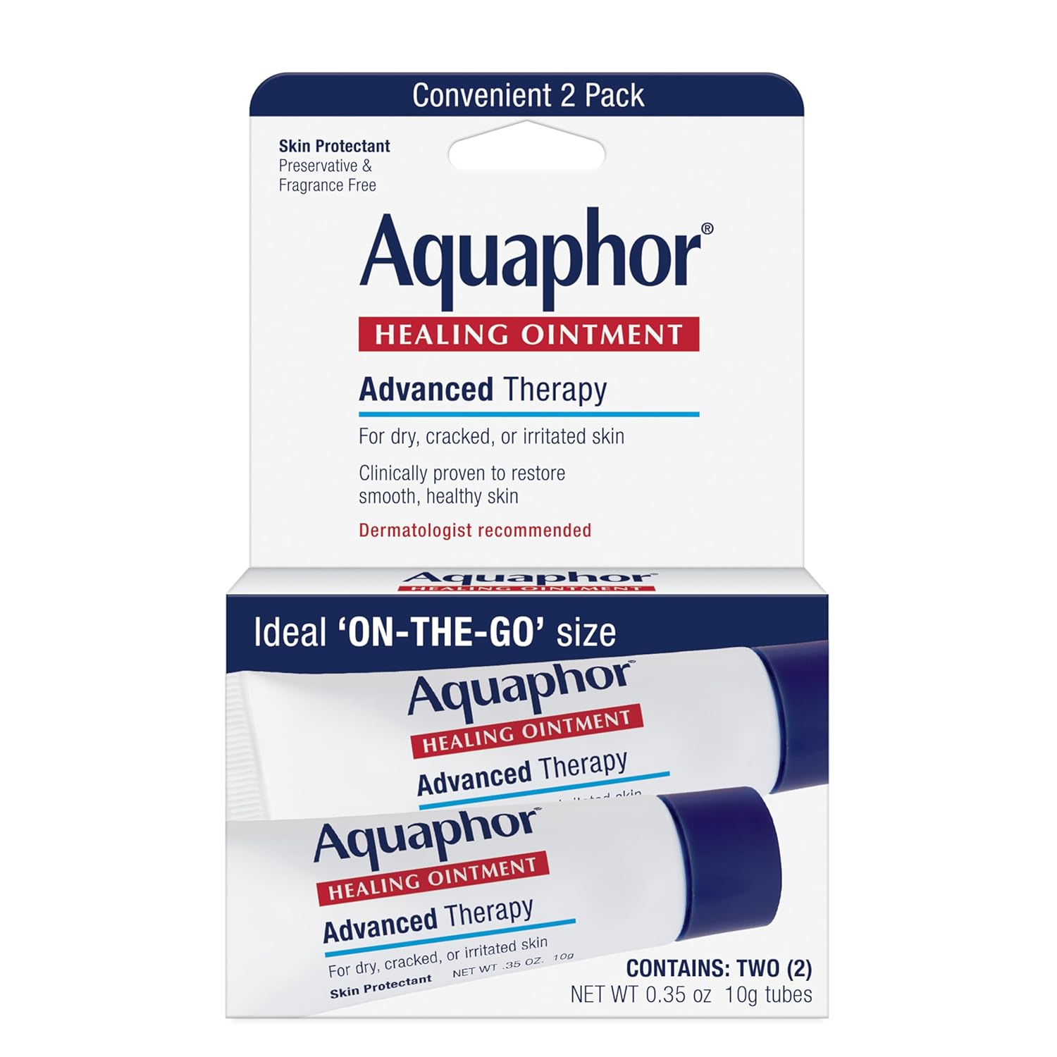 Unguent protector, Aquaphor, Healing Ointment, Terapie Avansată, Protecție barieră, Piele uscată, 2 x 10 g