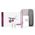 Creion cu Micro-Ace din Titan, Dermapen, Dr. Pen, M7-W, 2x Rezerve 12 ace, Adancime 0.25 - 2.5 mm, 9.800 Vibratii/Min, 5 viteze, fara Fir