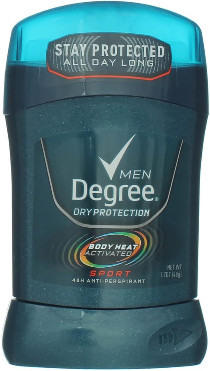 Deodorant solid, Degree Men, Sport, Protecție 48 ore, Fără alcool, Control miros, 48 g